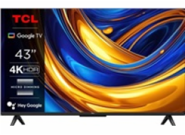 BAZAR - TCL P655 43" TV, 4K Ultra HD, HDR, WiFi, Bluetooth, Chromecast, Miracast, Dolby Digital, Google TV - Poškozený o