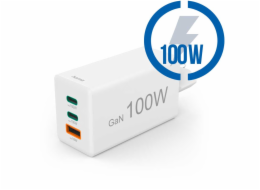 HAMA GaN, Rýchlonabíjačka, 2x USB-C PD/QC 100W