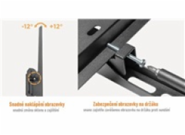 Sklopný televizní držák Fiber Mounts RICO-2 na televize i monitory 30" - 65"
