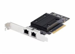 StarTech.com - Sítový adaptér - PCIe 3.0 x8 nízký profil - Gigabit Ethernet / 10Gb Ethernet x 2 - cerná - kompatibilní s TAA