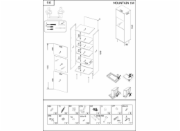 Cama MOUNTAIN 207004 skřínka do obývacího pokoje Úložná skříňka