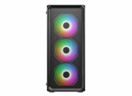 VeinX case HERMES MESH Mid Tower, ATX, 1xUSB 3.0, 2xUSB 2.0, 4x ARGB Fan, ARGB Controller, černá