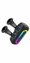 WG - Bluetooth Speaker WG AirFlex PureBeats, 40W, TWS, LED, černá