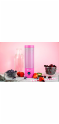 FitStream Pro Pink , přenosný, USB nabíjecí mixér
