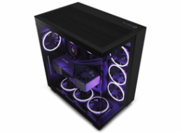 NZXT skříň H9 Flow dvoukomorová ATX / 4x120mm fan / až 10xfan / perforovaný top / proskl. bočnice, poškozený oba