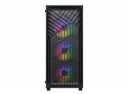 VeinX case OD15A-BK, ATX, Průhledná bočnice, Černá, bez ventilátorů