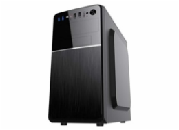 VeinX case Chant CH25M Micro Tower, bez zdroje, 1x USB-C, 2x USB3.0, 1x USB2.0, černá