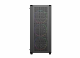 VeinX case BR15A Mid Tower, bez zdroje, 1x USB3.0, 1x USB2.0, 4x 120mm ARGB Fan, 1x ARGB Controller, černá