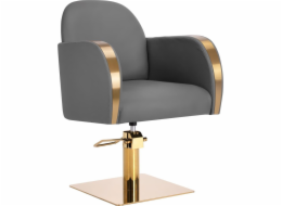 Activeshop Gabbiano kadeřnické křeslo Malaga zlato šedá