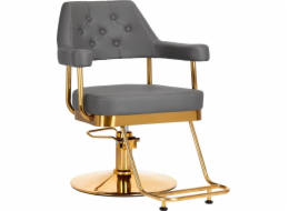 Activeshop Gabbiano kadeřnické křeslo Granada zlato šedá