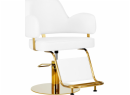 Kadeřnické křeslo Activeshop Gabbiano Linz NQ, bílé zlato