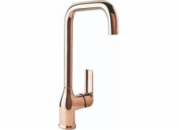 Valvex 2445250 AURORA RŮŽOVĚ ZLATÁ KUCHYŇSKÁ PODLAHOVÁ BATERIE S BOČNÍM PÁKOU VENTIL // BV.2445250