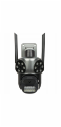 IP KAMERA VENKOVNÍ OTOČNÁ ICSEE-W92SD-3 Wi-Fi Plnobarevná PANORAMA 3 X 3 Mpx 3 X 3,6 mm