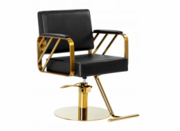 Activeshop Kadeřnické křeslo Gabbiano Genoa zlato-černé