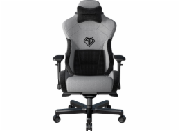Anda Seat Herní židle T-Pro 2 s látkovým podsedákem do kanceláře, šedá XL, otočné sedadlo Anda Seat