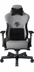 Anda Seat Herní židle T-Pro 2 s látkovým podsedákem do kanceláře, šedá XL, otočné sedadlo Anda Seat