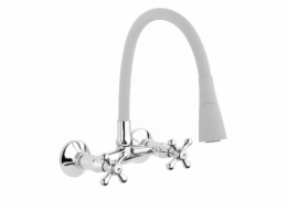 Invena Nástěnná kuchyňská baterie Roma, šedá/chrom BC-24-E5S-L