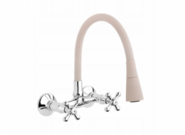 Invena Nástěnná kuchyňská baterie Roma, béžová/chromová BC-24-E3S-L