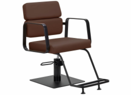 Activeshop Kadeřnické křeslo Gabbiano Porto v barvě černé čokolády
