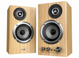 GENIUS Reproduktor SP-HF1812BT, BT, 3.5mm jack, 50W, světlé dřevo