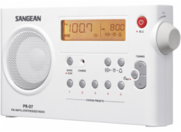 Rádio Sangean PR-D 7 bílé