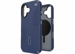 Speck Speck Presidio2 Grip ClickLock & MagSafe – pouzdro na iPhone 16 (pobřežní modrá / prachově šedá / bílá)