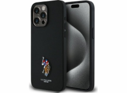 U.S. Polo Assn Pouzdro US Polo USHCP15XPEMK pro iPhone 15 Pro Max 6.7 černé/černé, vyšívané, DH barva