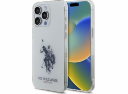 U.S. Polo Assn Pouzdro US Polo USHCP15XTPUHRBH pro iPhone 15 Pro Max 6.7 bílé/bílé lesklé velké logo