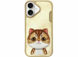 Lexi-NET Pouzdro Nimmy pro iPhone 16 6.1 khaki Big Eyed Pet 2.0 Cat