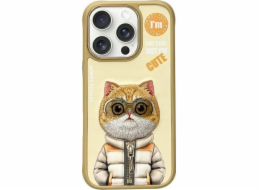Prestigio Pouzdro Nimmy pro iPhone 16 Pro 6.3 khaki Cool&Cute 2.0 Cat