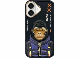 Metelli Pouzdro Nimmy pro iPhone 16 6.1 černé/černé Cool&Cute 2.0 Monkey