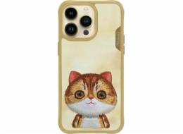 Audi Pouzdro Nimmy pro iPhone 15 Pro 6.1 khaki Big Eyed Pet 2.0 Cat