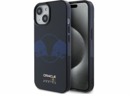 Pevné pouzdro Red Bull RBHMP15S24HIDBV na iPhone 15 6.1 tmavě modrá/námořnická IML Two Bulls MagSafe
