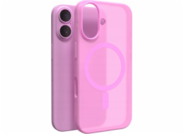 Silikonové pouzdro Puro Daylight MagSafe pro iPhone 16 – růžové