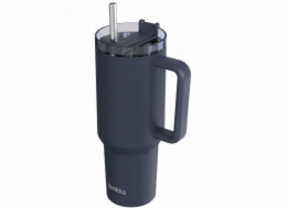 Quokka Stream - Termohrnek z nerezové oceli 1200ml s brčkem (grafit)