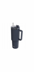 Quokka Stream - Termohrnek z nerezové oceli 1200ml s brčkem (grafit)