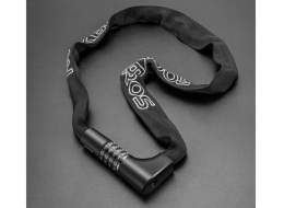 Rockbros Černý cyklistický zámek na číselný kód a klíč, 0,95 m