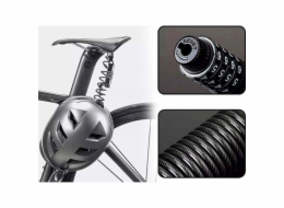 Rockbros T609 Zámek na kolo Cipher 1,5 m černý