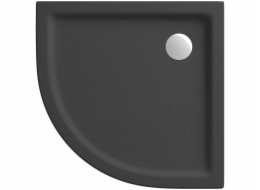 Cersanit PŮLKRUHOVÁ SPRCHOVÁ VANIČKA TAKO 80X4 MATNÁ ČERNÁ
