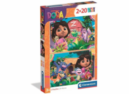 Delione Clementoni Super Color Dora 24827, 27x18,5, 40 ks.