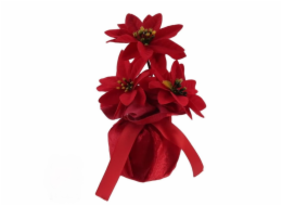 Umělá vánoční květina Christmas Touch, červená, 18 cm