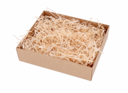 Přírodní dřevěné hobliny na balení dárků