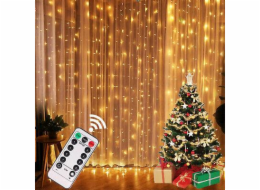 LED světelná clona, 4x3 m, teplá bílá, 360 LED diod