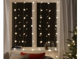 Světelný řetěz Star Curtain, 1,5x1m, teplá bílá, 48LED