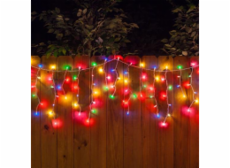 Světelný řetěz ve tvaru rampouchu, 12 m, různé barvy, 476 LED