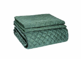 Sada ložního prádla a povlaku na polštář Domoletti Mink, zelená, 220x240