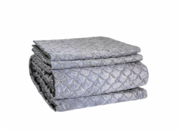 Sada ložního prádla a povlaku na polštář Domoletti Mink, šedá, 220x240 Sada ložního prádla a povlaku na polštář Domoletti Mink, šedá, 220x240