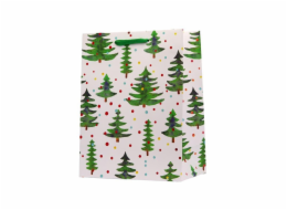 Dárková taška Canpol TL-30S, vánoční stromky, 32,4 x 26,4 cm