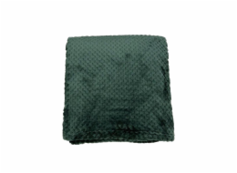 Přehoz Domoletti WAFFLE, tmavě zelený, 150 cm x 200 cm Přehoz Domoletti WAFFLE, tmavě zelený, 150 cm x 200 cm