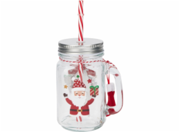 Sklenice s brčkem, plastová, 0,450 l Sklenice s brčkem, plastová, 0,450 l